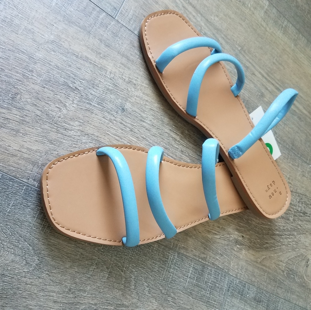 Beautiful woman's summer flats